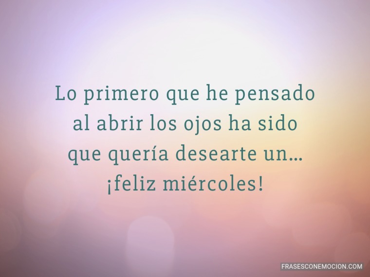 Lo primero que he pensado...