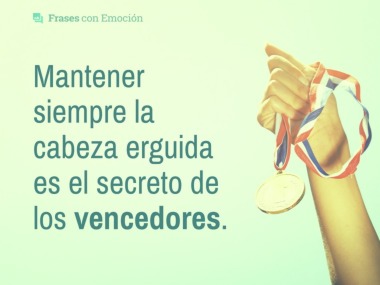 Mantener siempre la cabeza...