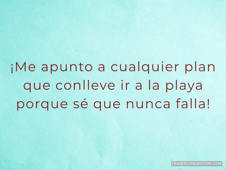 Me apunto a cualquier plan...