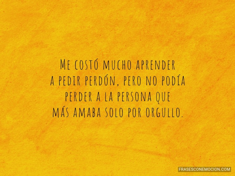 Me costó mucho aprender...