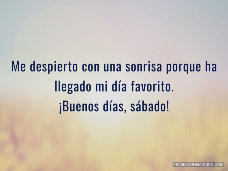 Me despierto con una...