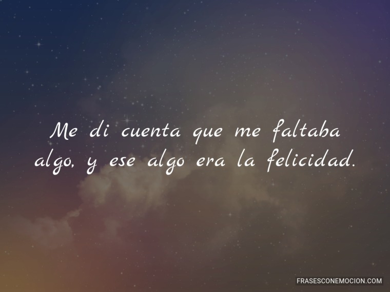 Me di cuenta que me faltaba...