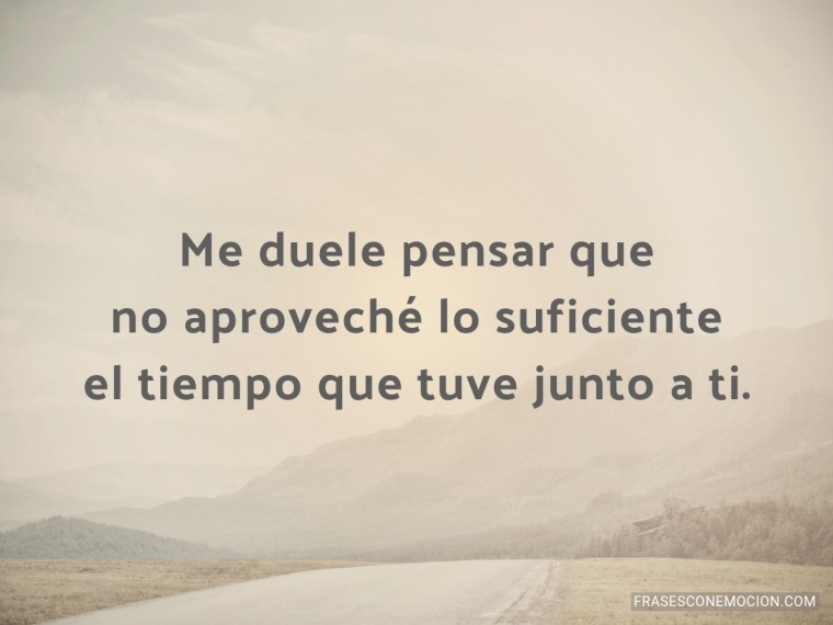 Me duele pensar que...