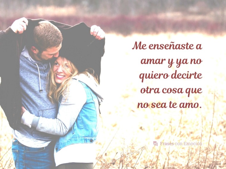 Me enseñaste a amar...