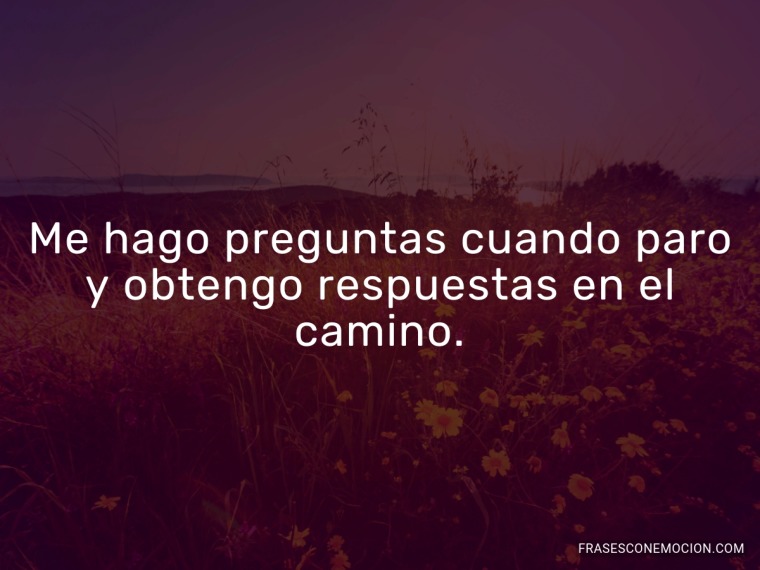 Me hago preguntas cuando...