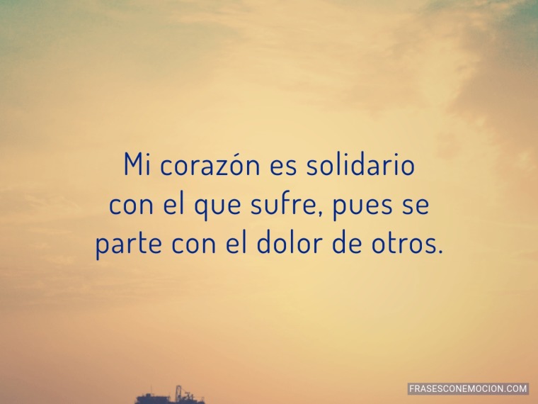 Mi corazón es solidario...