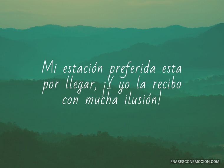 Mi estación preferida...
