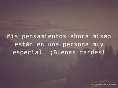 Mis pensamientos ahora mismo...