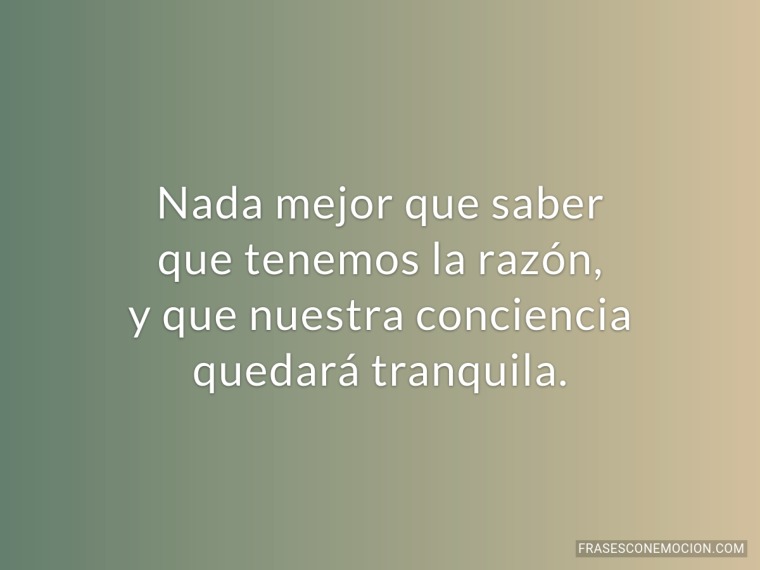 Nada mejor que saber...