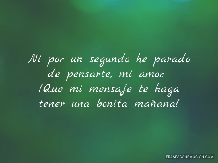 Ni por un segundo...