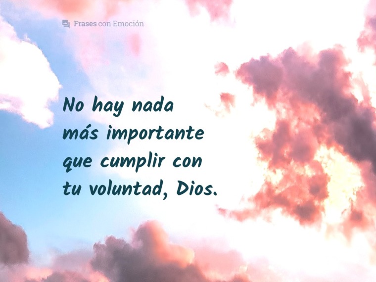 No hay nada más importante...