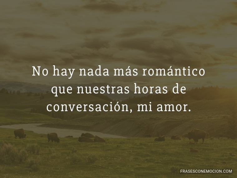 No hay nada más romántico...