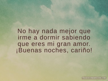 No hay nada mejor que irme...