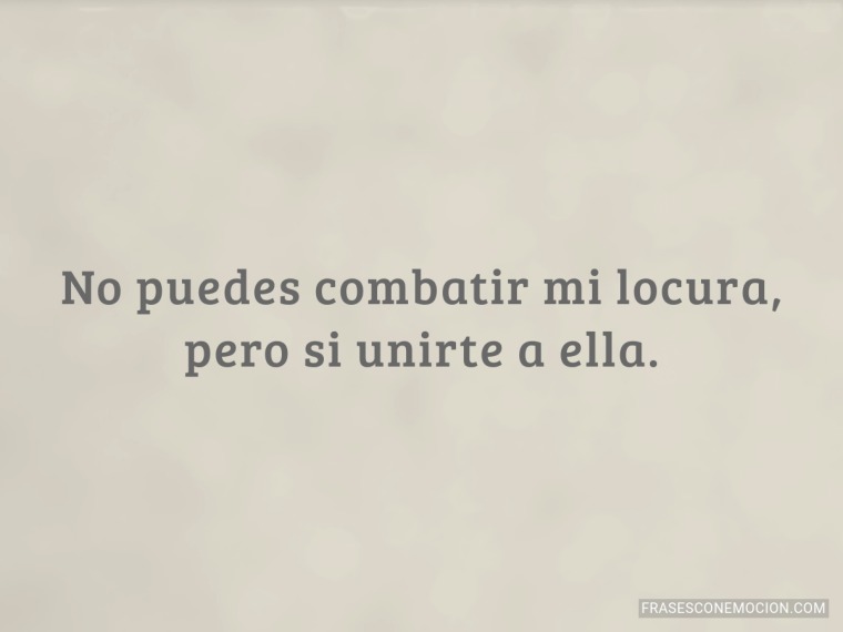 No puedes combatir...