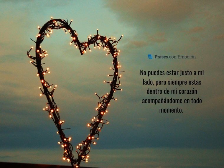 No puedes estar justo a mi lado...