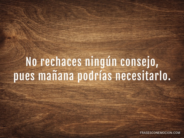 No rechaces...