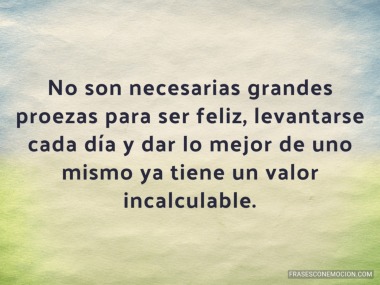 No son necesarias grandes...