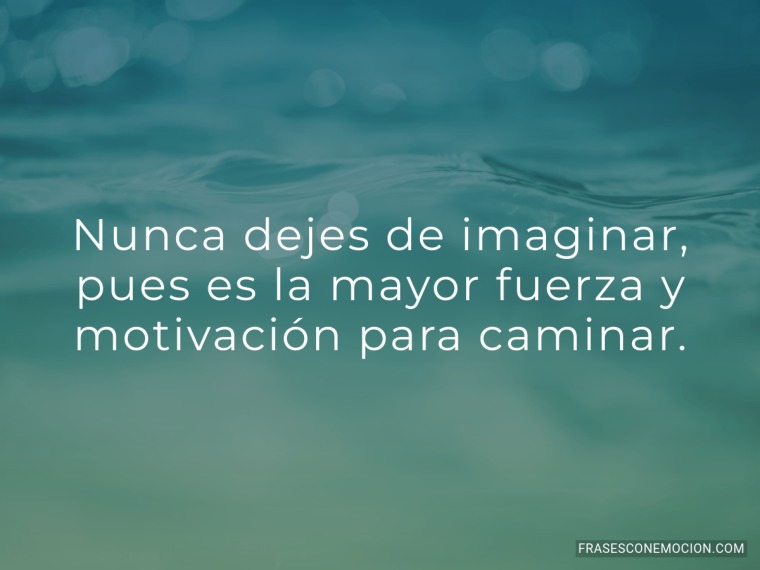Nunca dejes de imaginar...