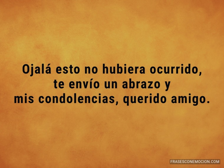 Ojalá esto no hubiera ocurrido...