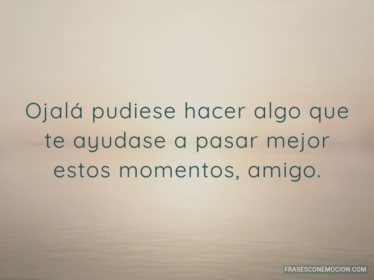 Ojalá pudiese hacer algo...