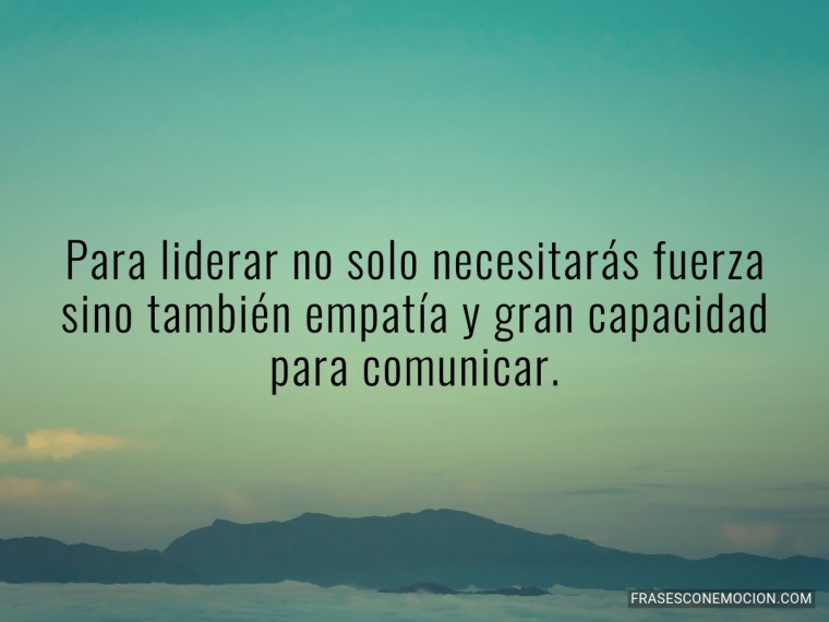 Para liderar no solo necesitarás...