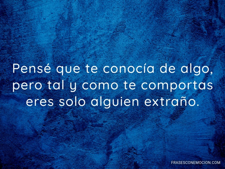 Pensé que te conocía de algo...