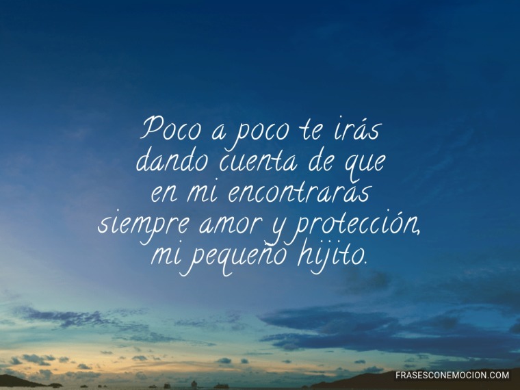 Poco a poco te irás...