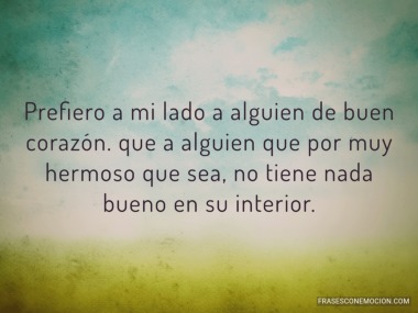 Prefiero a mi lado a alguien...