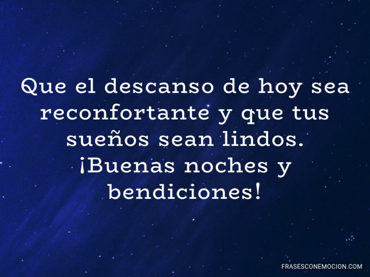 Que el descanso de hoy sea...