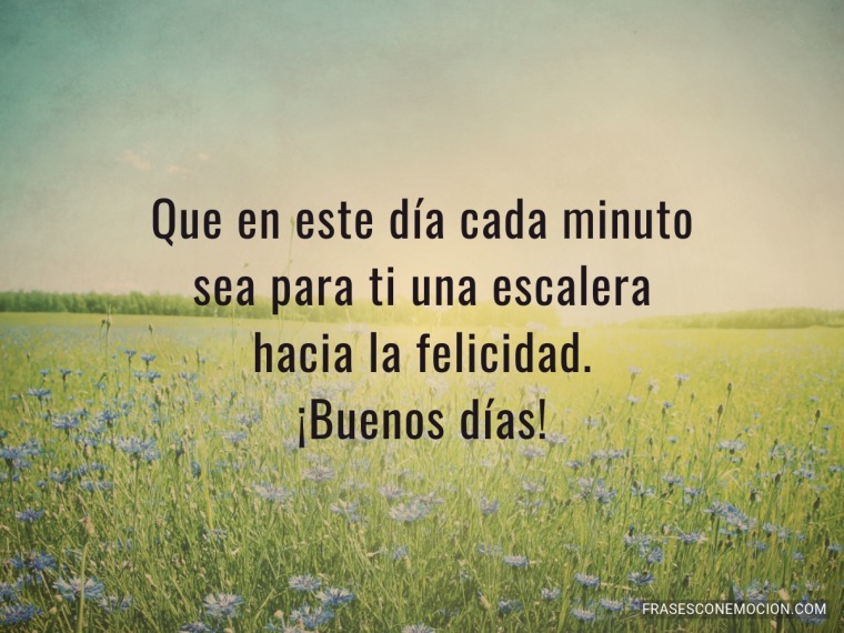 Que en este día cada minuto...