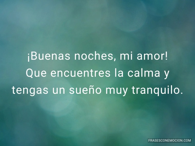 Que encuentres la calma...