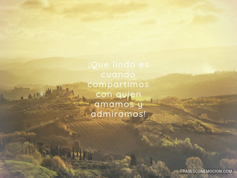 Que lindo es cuando compartimos...