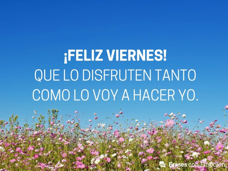 Que lo disfruten tanto como...