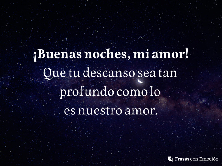 Que tu descanso sea tan profundo...