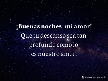 Que tu descanso sea tan profundo...