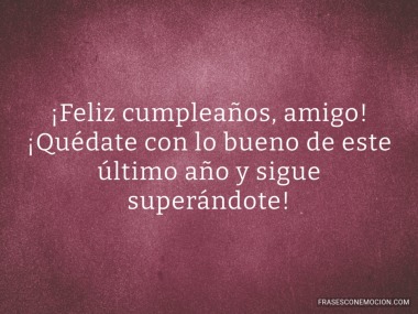 Quédate con lo bueno de este último año...