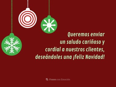 Queremos enviar un saludo...