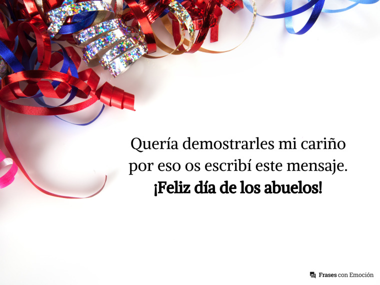 Quería demostrarles mi cariño...