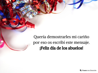 Quería demostrarles mi cariño...