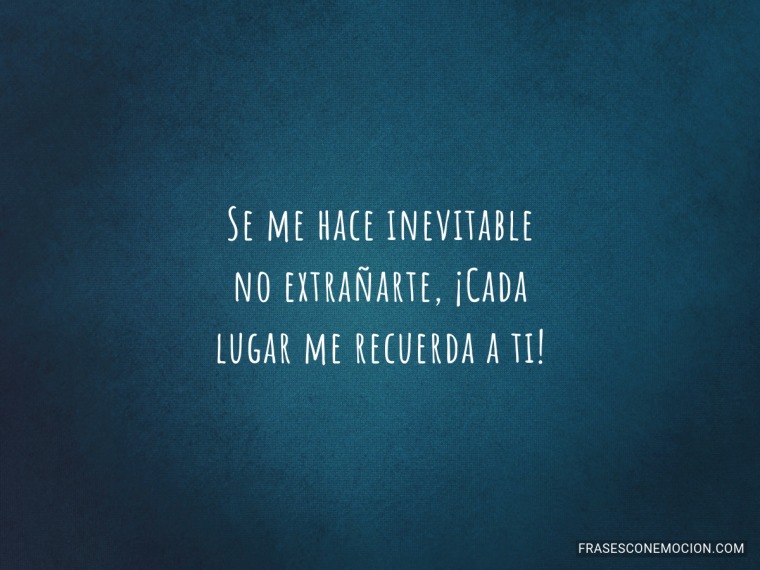Se me hace inevitable...