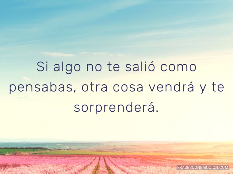 Si algo no te salió como...