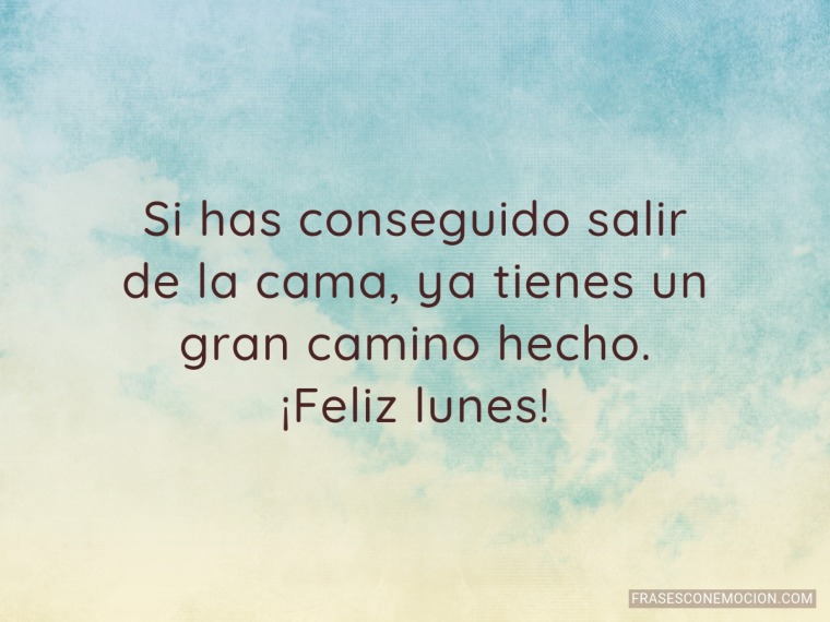 Si has conseguido salir...