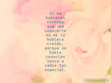 Si me hubieran contado que...