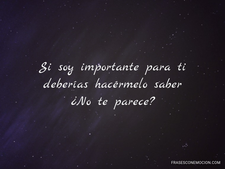 Si soy importante...