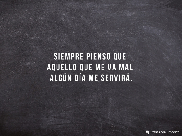 Siempre pienso que aquello...