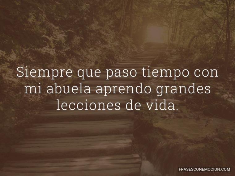 Siempre que paso tiempo...