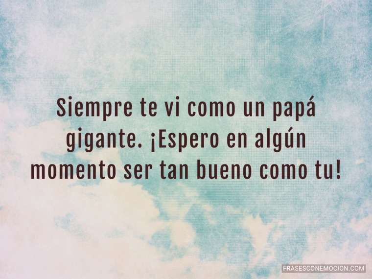 Siempre te vi como...