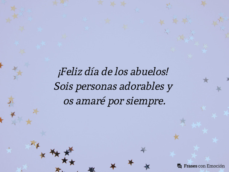 Sois personas adorables...