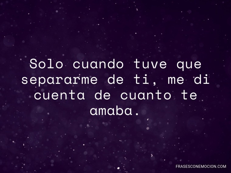 Solo cuando tuve que...