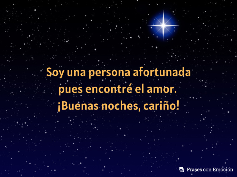 Soy una persona afortunada pues...